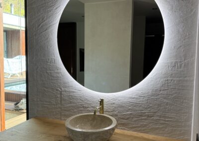 Plan vasque plateau chêne brut Montpellier